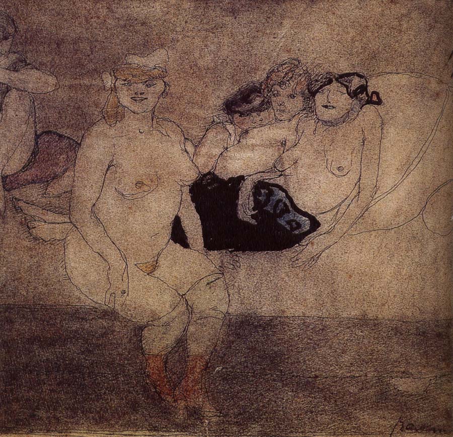 Five Woman in the bed